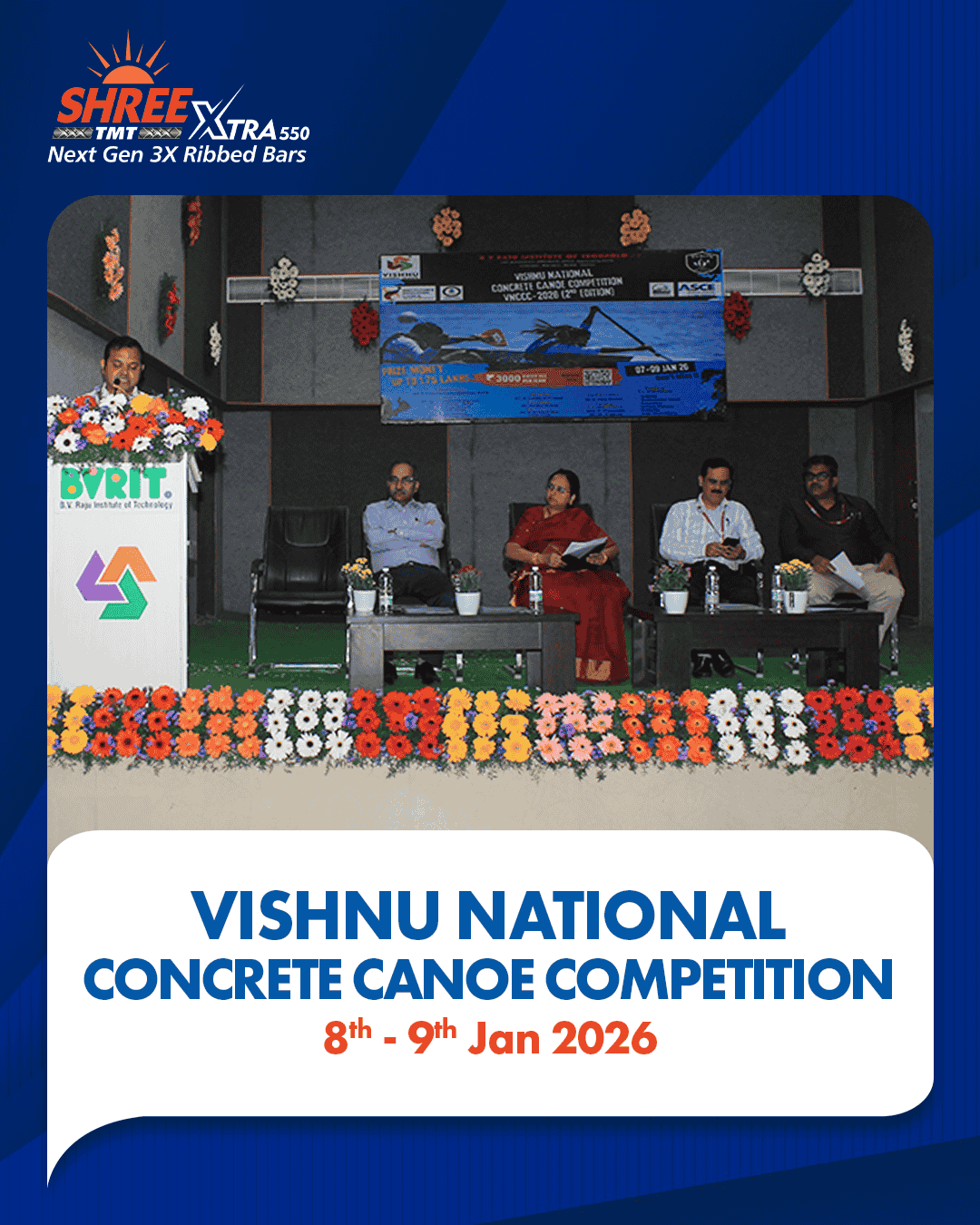 Concrete Canoe Competition : BVRIT : 8th & 9th Jan 2026